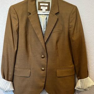 J Crew School Boy khaki blazer. Size 6